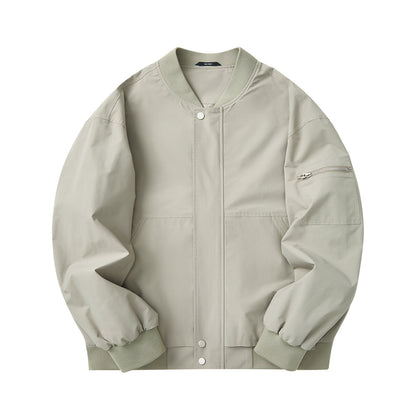 Spring Solid-Colored Mens Casual Jacket