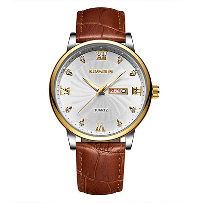 Calendar Waterproof Quartz Watch For Men