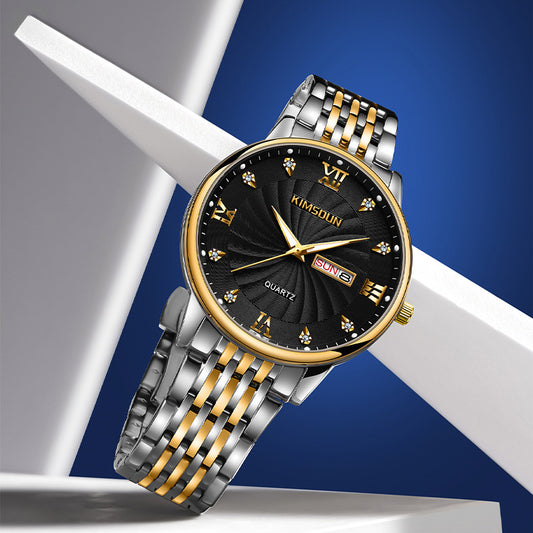 Calendar Waterproof Quartz Watch For Men
